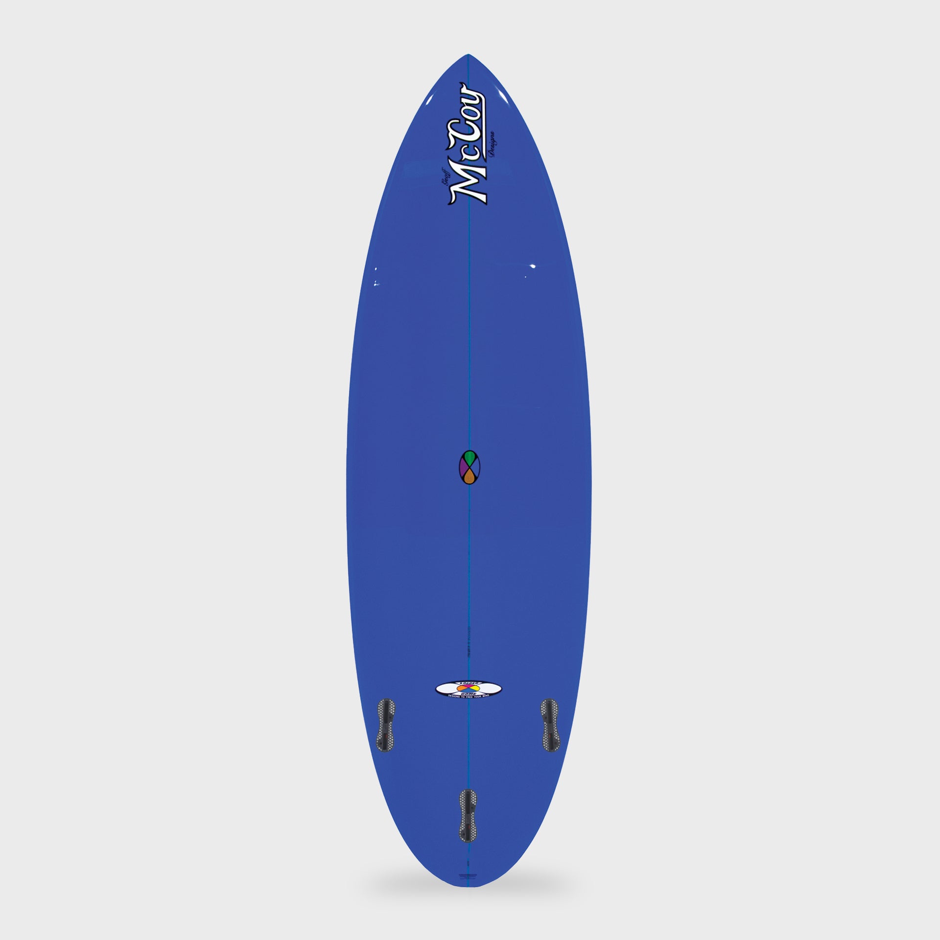 McCoy All Round Nugget 3F FCS II XF Sunset Polish Surfboard - Pink/Blue