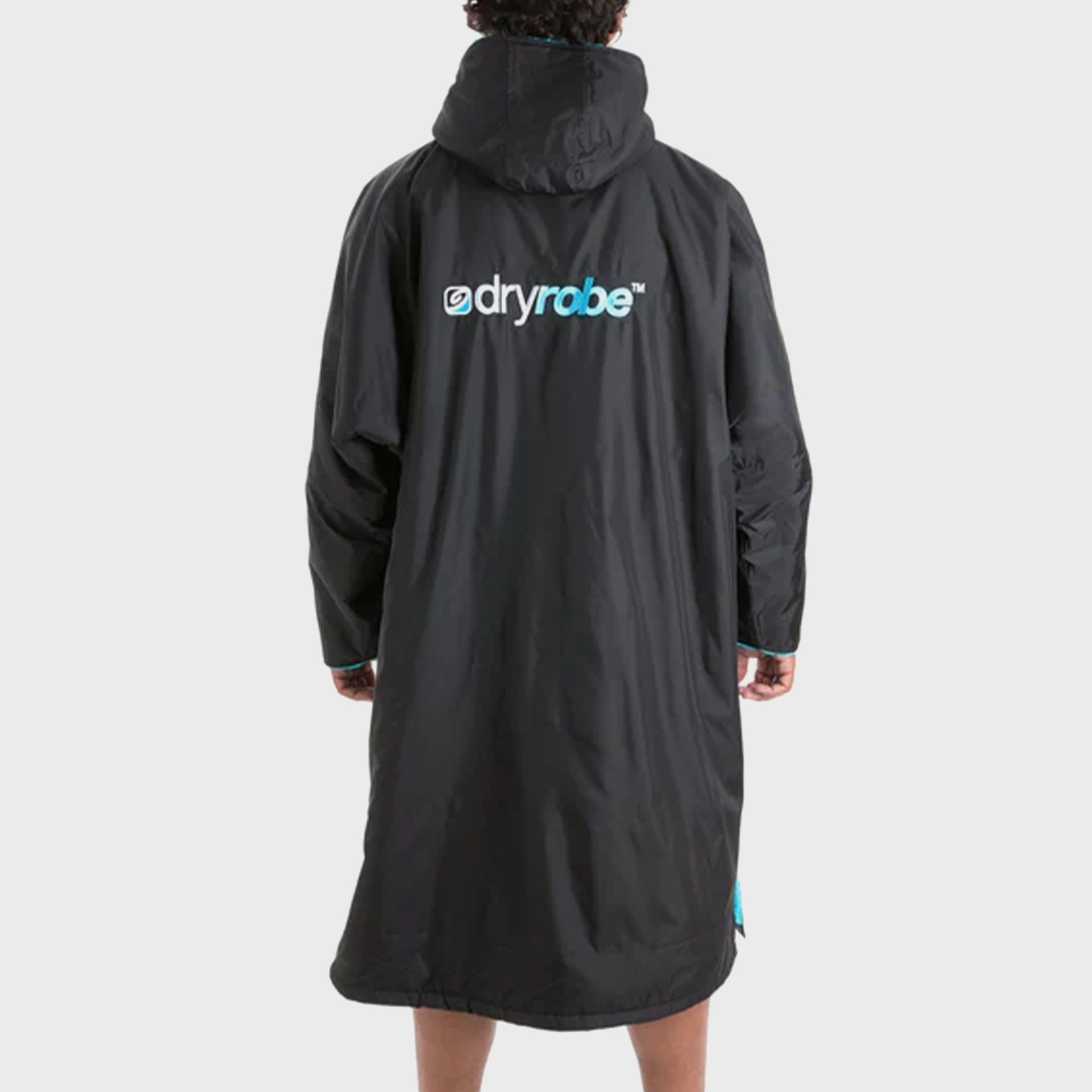 Adults Dryrobe - Advance Long Sleeve Dryrobe - Black/Blue - ManGo Surfing