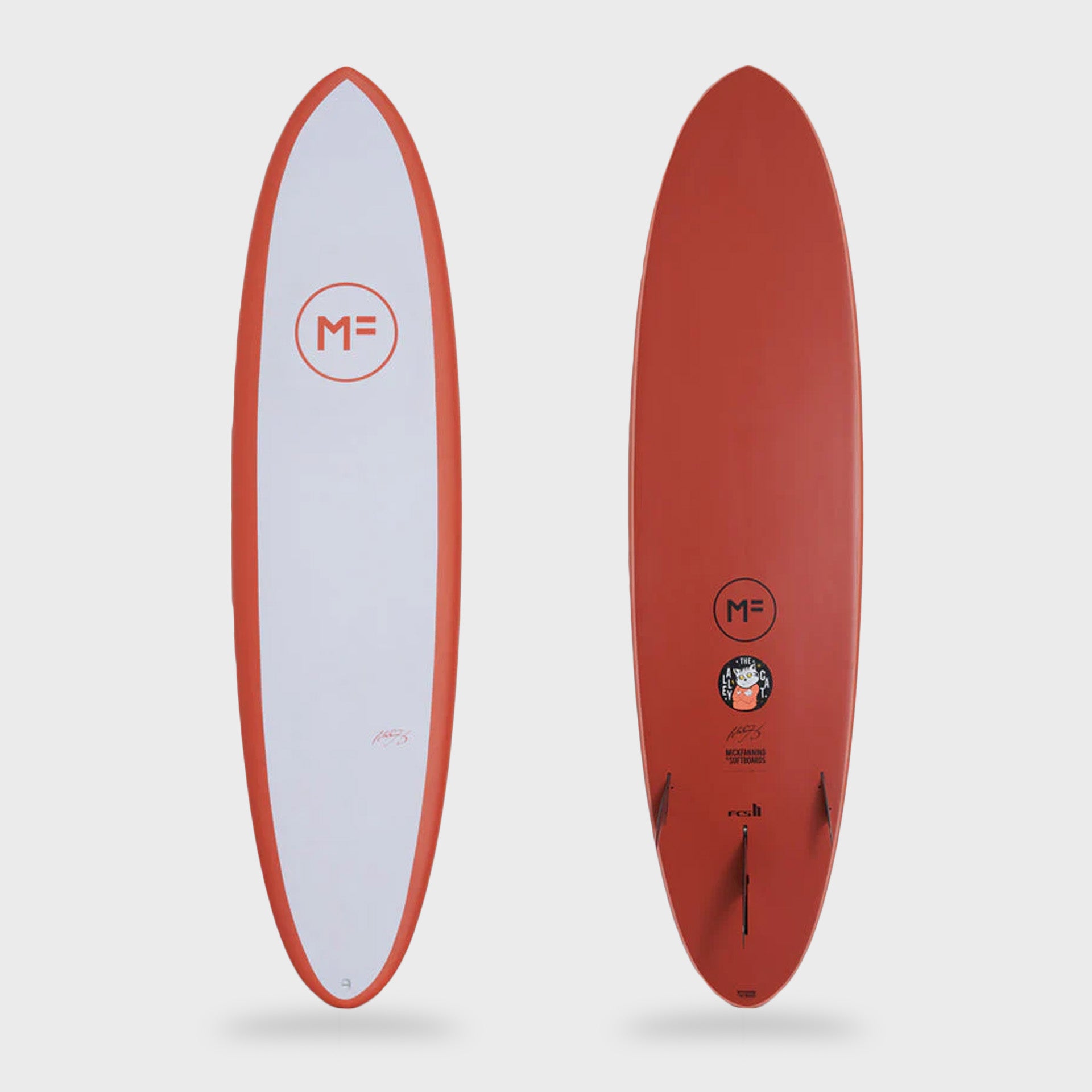 Mick Fanning Alley Cat EpoxyPro Surf10 Plug + FCSII 2F - Rust