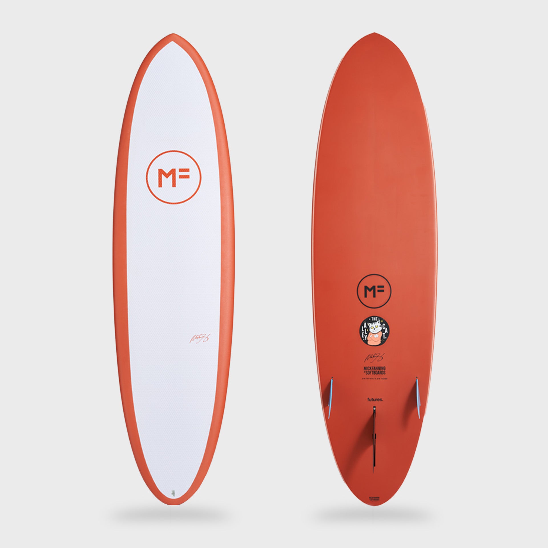 Mick Fanning Alley Cat EpoxyPro Surf10 Plug + Future 2F - Rust
