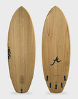 Aloha Black Panda Ecoskin (FCS II) 5 Fin Surfboard - 5'10