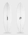Aloha EZ-Mid Fun Tri PU Surfboard 3F (FCSII) - Clear