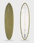 Aloha EZ-Mid PU Tint Polish Surfboard 3F (1+2Future) - Seamist