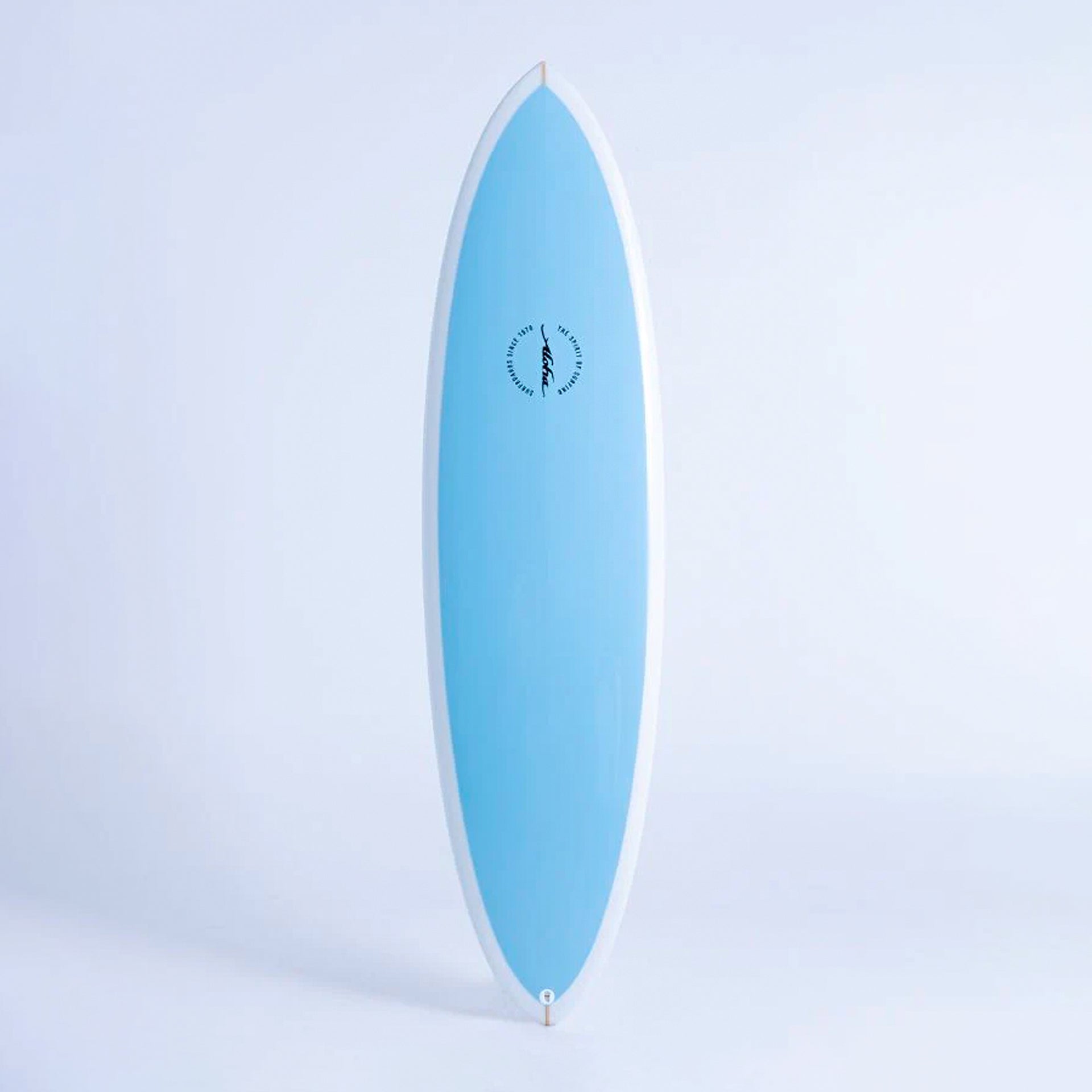 Aloha Twin Pin PU Tint Polish Surfboard 3F (FCSII) - Sky - ManGo Surfing
