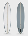 Aloha EZ Mid - 7'4 x 21 1/2 x 2 7/8 - 49.79 Ltrs - FCS II - Steel Blue - Ex-display