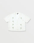 Volcom Womens Sun Stunner Short Sleeve Shirt - Bone - ManGo Surfing