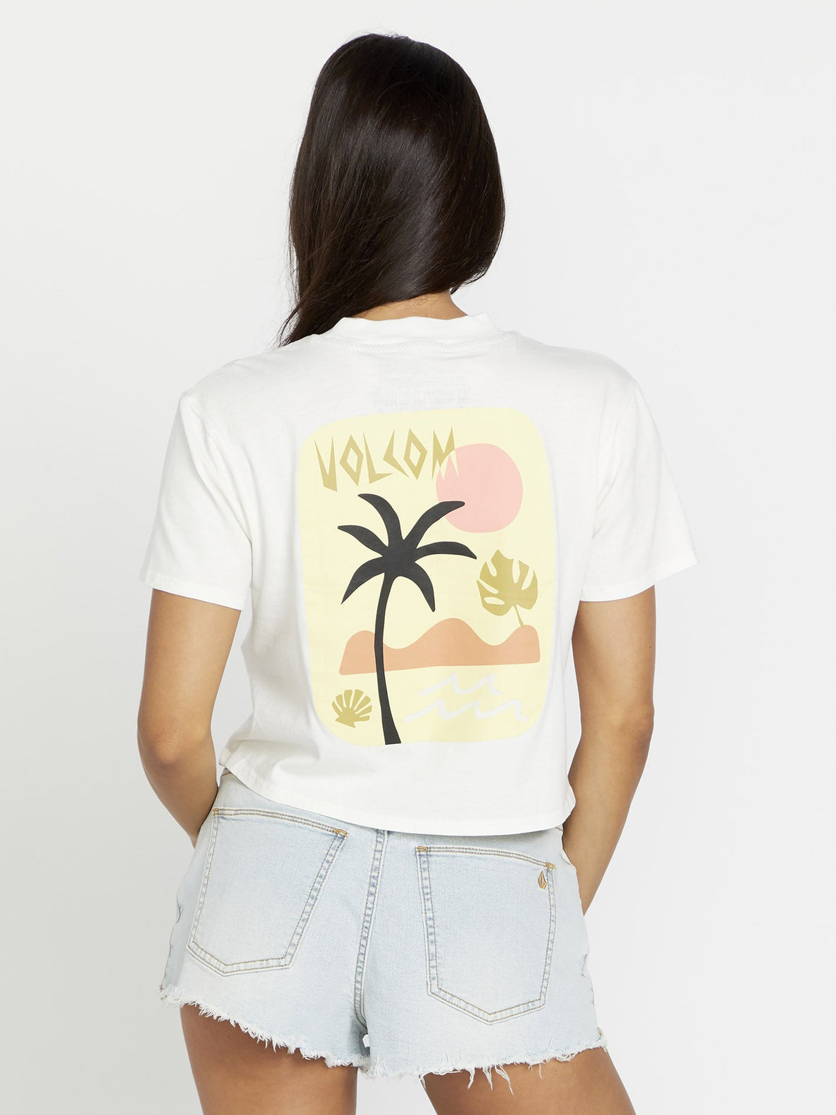 Volcom Womens Pocket Dial T-Shirt - Star White - ManGo Surfing
