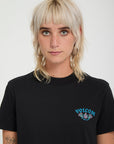 Volcom Womens Dial Crop T-Shirt - Black