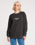 Volcom Womens Stone Magic Crew Sweatshirt - Vintage Black