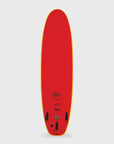 Beastie Super Soft Tri - Softboard - 6'6, 7'0, 7'6 and 8'0 - Sunshine/Red - ManGo Surfing