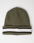 Rusty Mens Bones Reversible Beanie Hat - Shadow Army