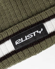 Rusty Mens Bones Reversible Beanie Hat - Shadow Army