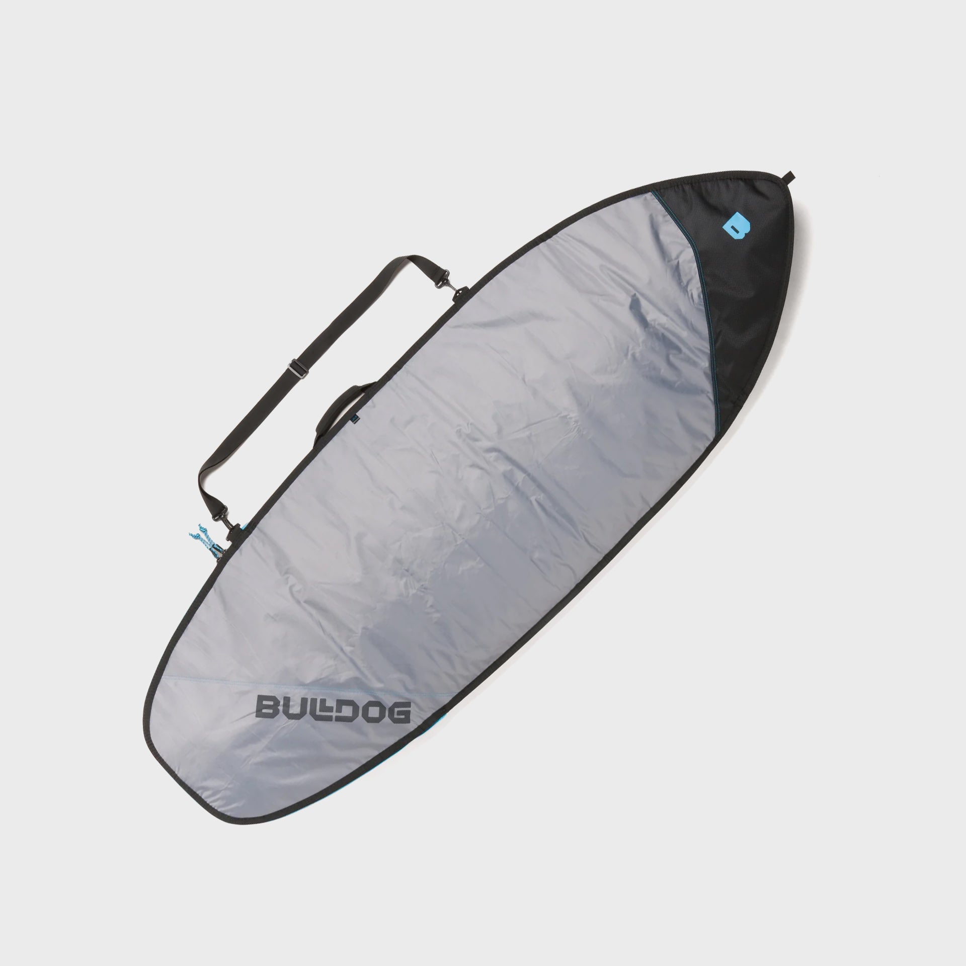 Bulldog Essentials Fish Surfboard Bag - Grey/Cyan - Collect in store only - ManGo Surfing