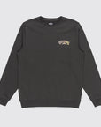 Billabong Mens Foundation Pullover Crew Sweatshirt - Raven - ManGo Surfing