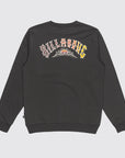Billabong Mens Foundation Pullover Crew Sweatshirt - Raven - ManGo Surfing