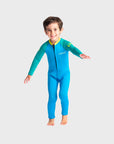 C-Skins C-KID Baby Steamer Wetsuit - Cyan/Green/Aurora Yellow - ManGo Surfing