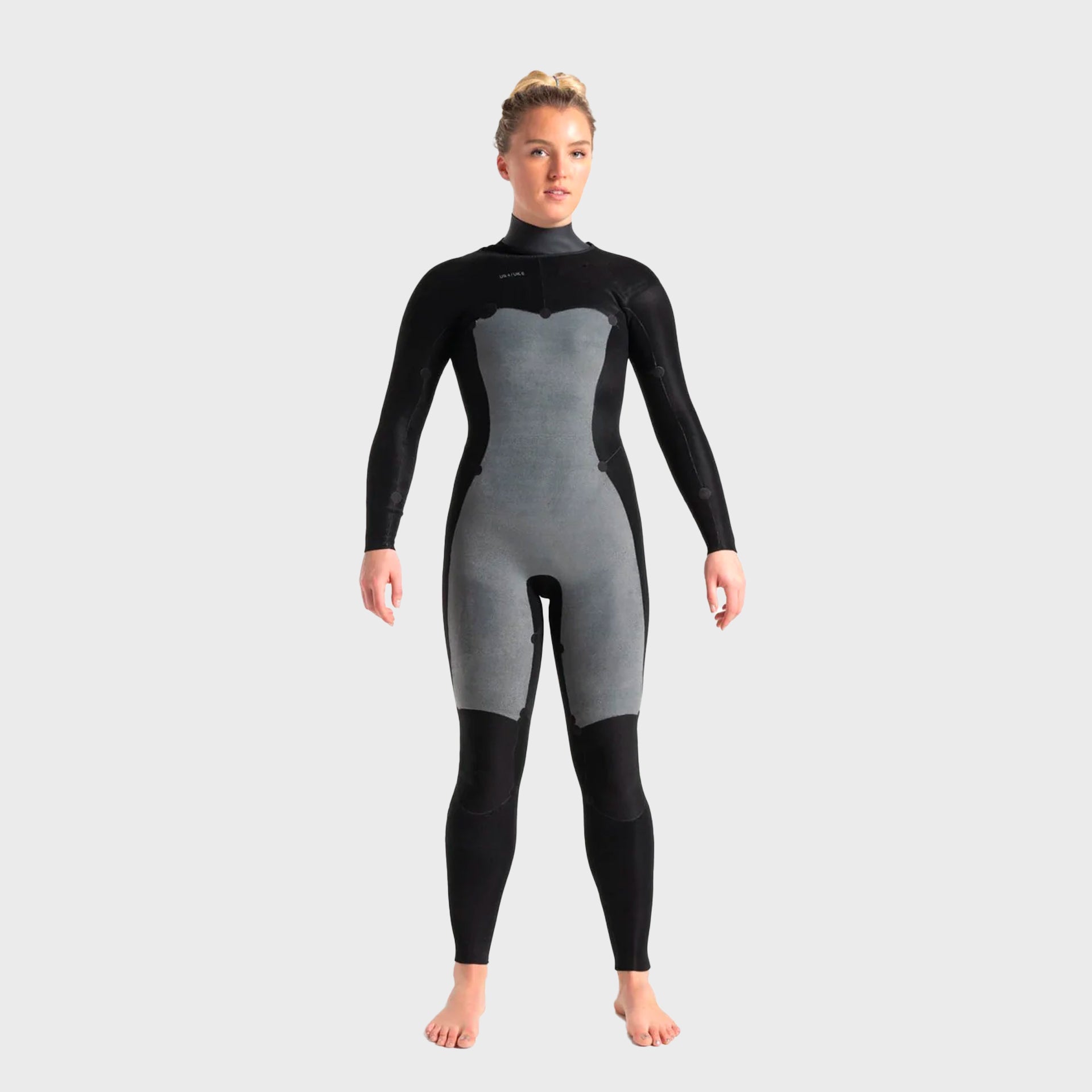 C-Skins Solace 4/3 Chest Zip Wetsuit - Raven Black/Unity/Green Ash - ManGo Surfing