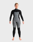 C-Skins Solace 4/3 Chest Zip Wetsuit - Raven Black/Unity/Green Ash - ManGo Surfing