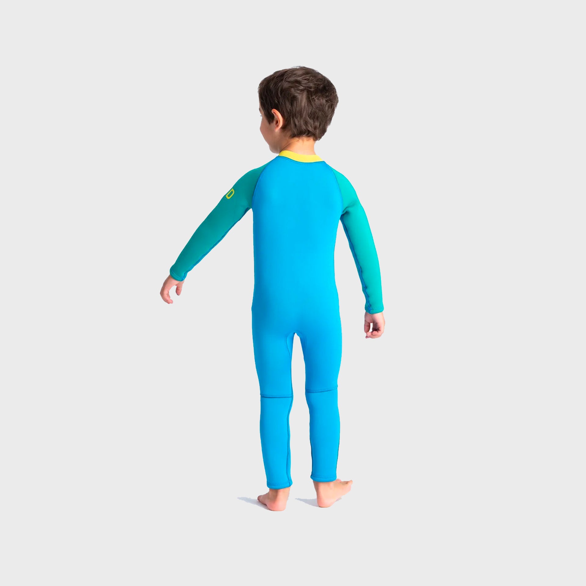 C-Skins C-KID Baby Steamer Wetsuit - Cyan/Green/Aurora Yellow - ManGo Surfing
