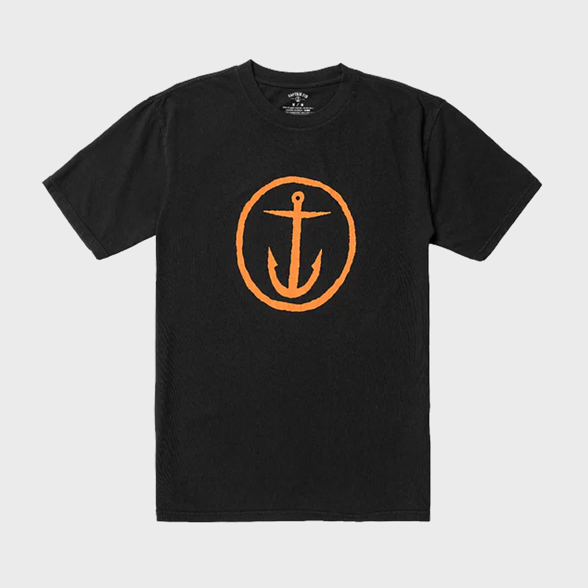 Captain Fin Mens OG Logo T-Shirt - Black - ManGo Surfing