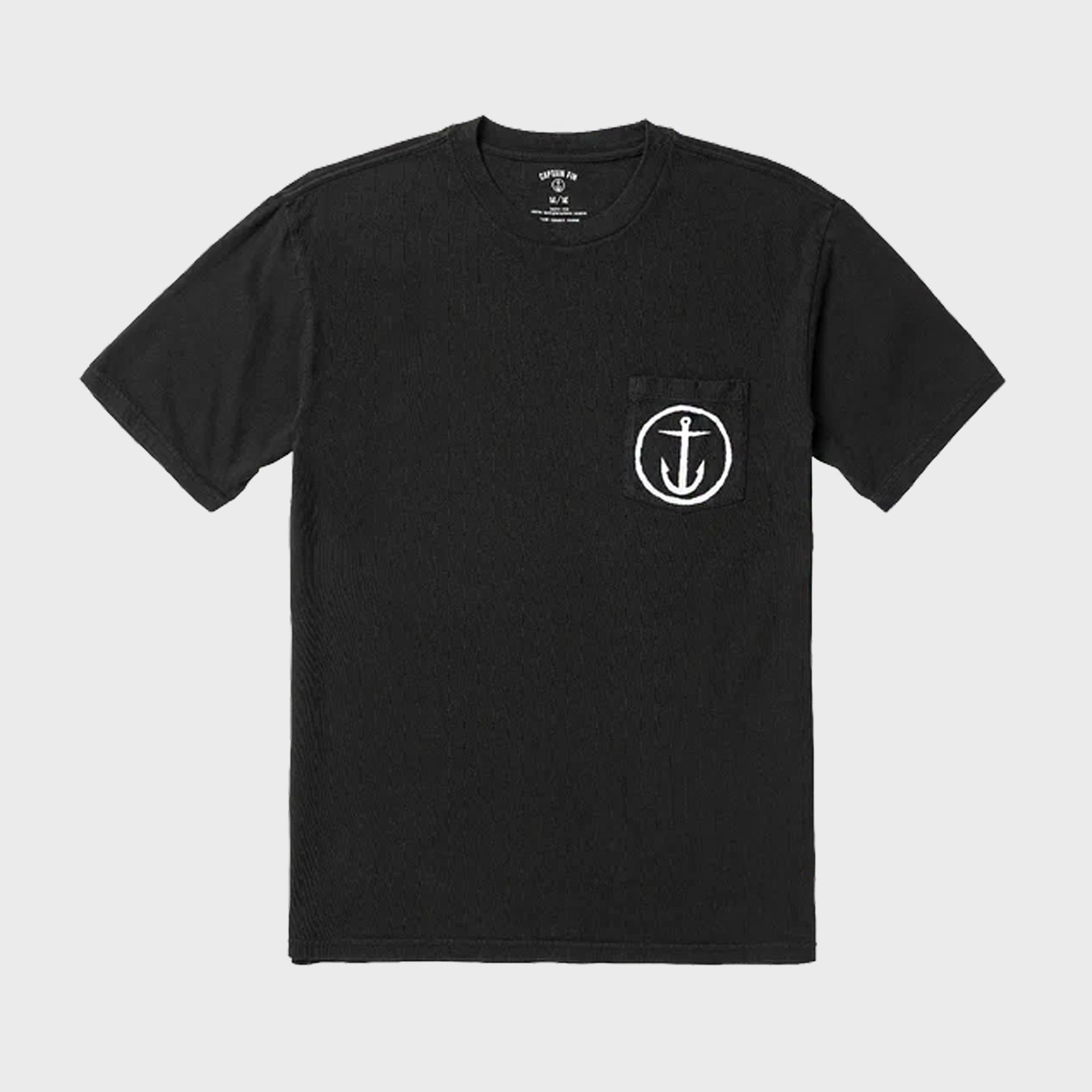 Captain Fin Mens Pocket OG T-Shirt - Black - ManGo Surfing