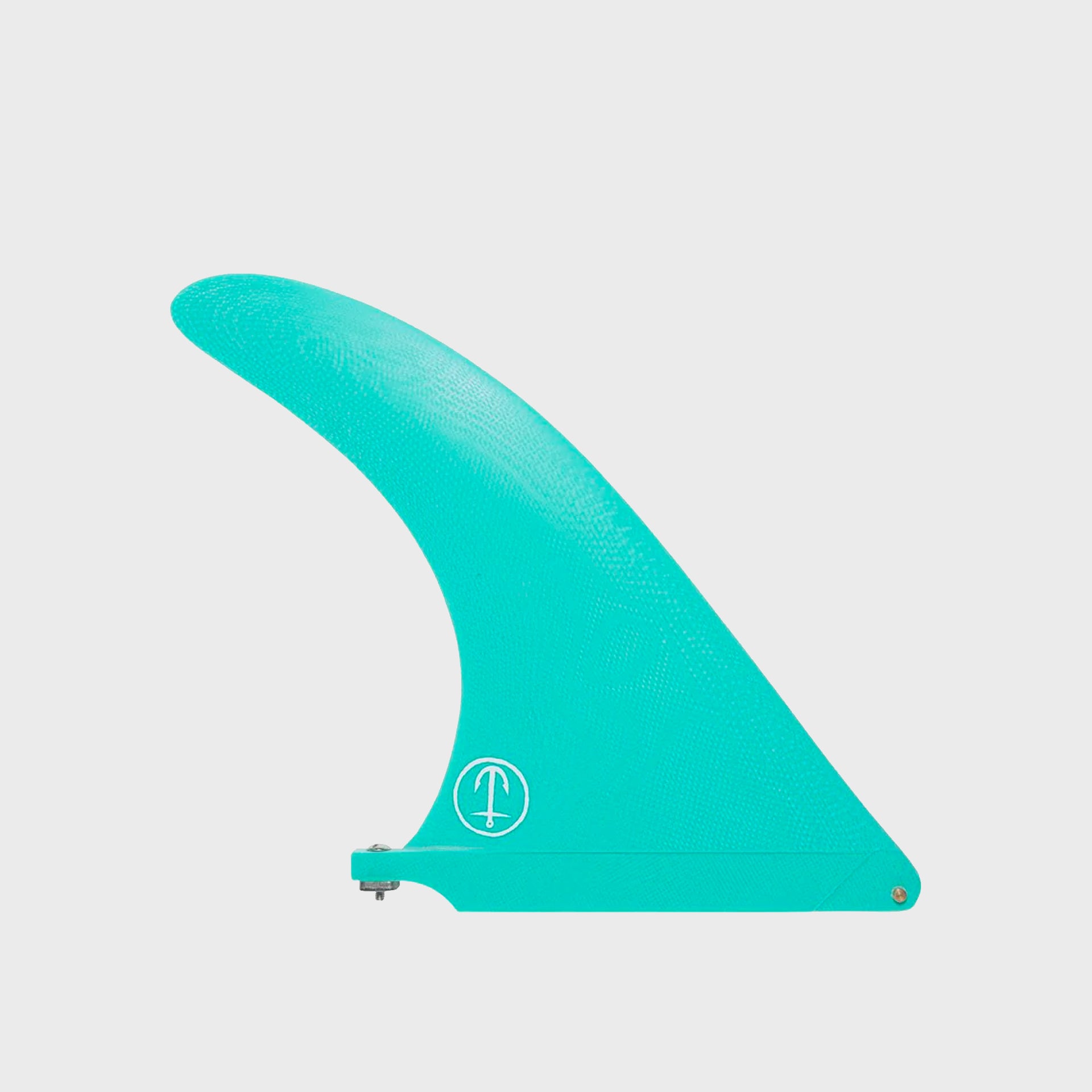 Captain Fin Raked Longboard Fin - 8" - Teal - ManGo Surfing