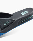 Reef Mens Fanning Flip Flops - Gunmetal/Ocean - ManGo Surfing
