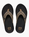 Reef Mens Cushion Phantom 2.0 Flip Flops - Fossil/Raven