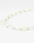 Pineapple Island Livadi Cowrie Shell Choker Necklace - Turquoise / Cream