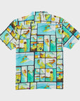 Captain Fin Mens Ads Woven Short Sleeve Shirt - Multi