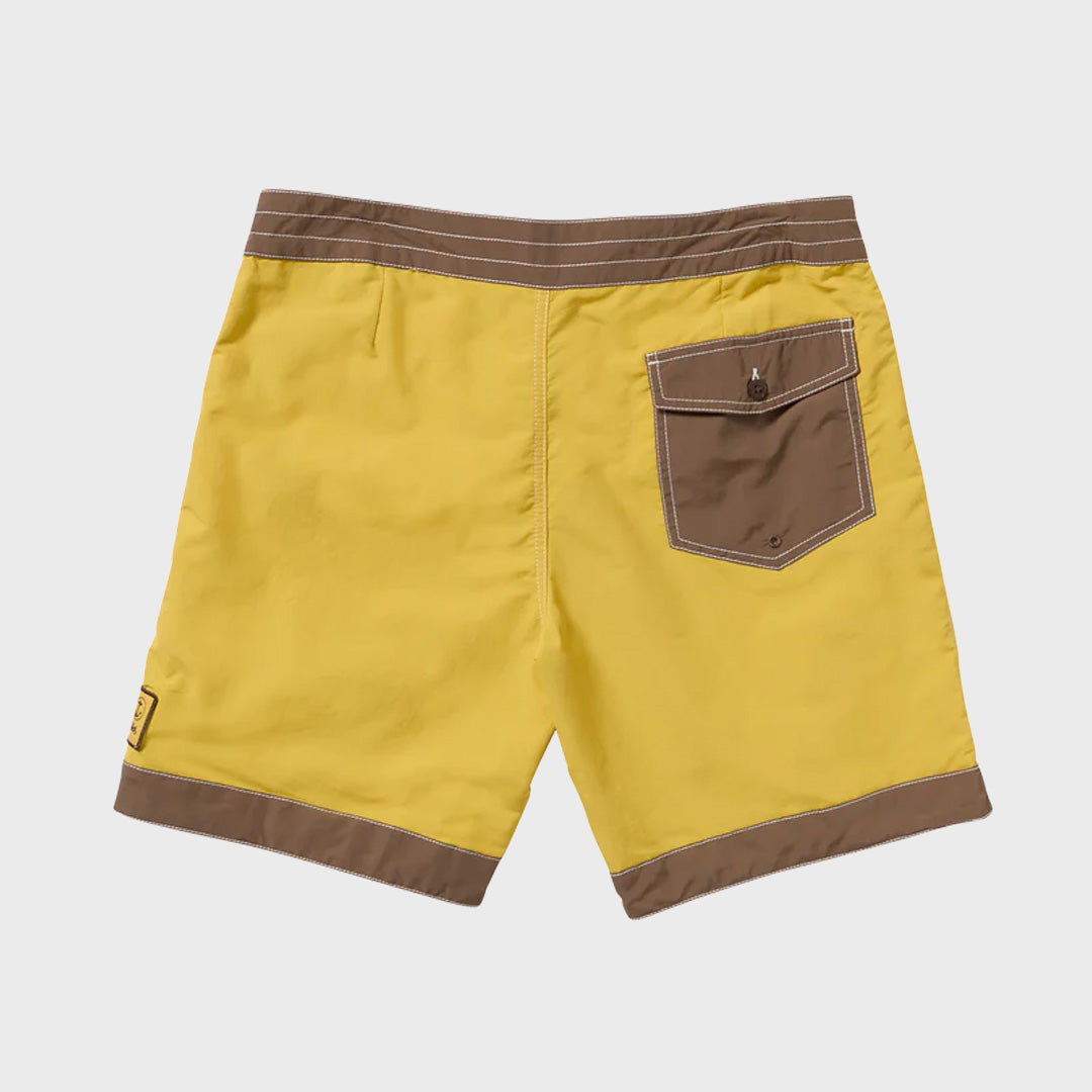 Captain Fin Mens Ads Free Gram 18" Boardshorts - Mineral Yellow - ManGo Surfing