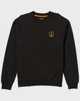 Captain Fin Mens Stay Single Crew Sweatshirt - Black - ManGo Surfing