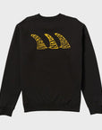 Captain Fin Mens Stay Single Crew Sweatshirt - Black - ManGo Surfing
