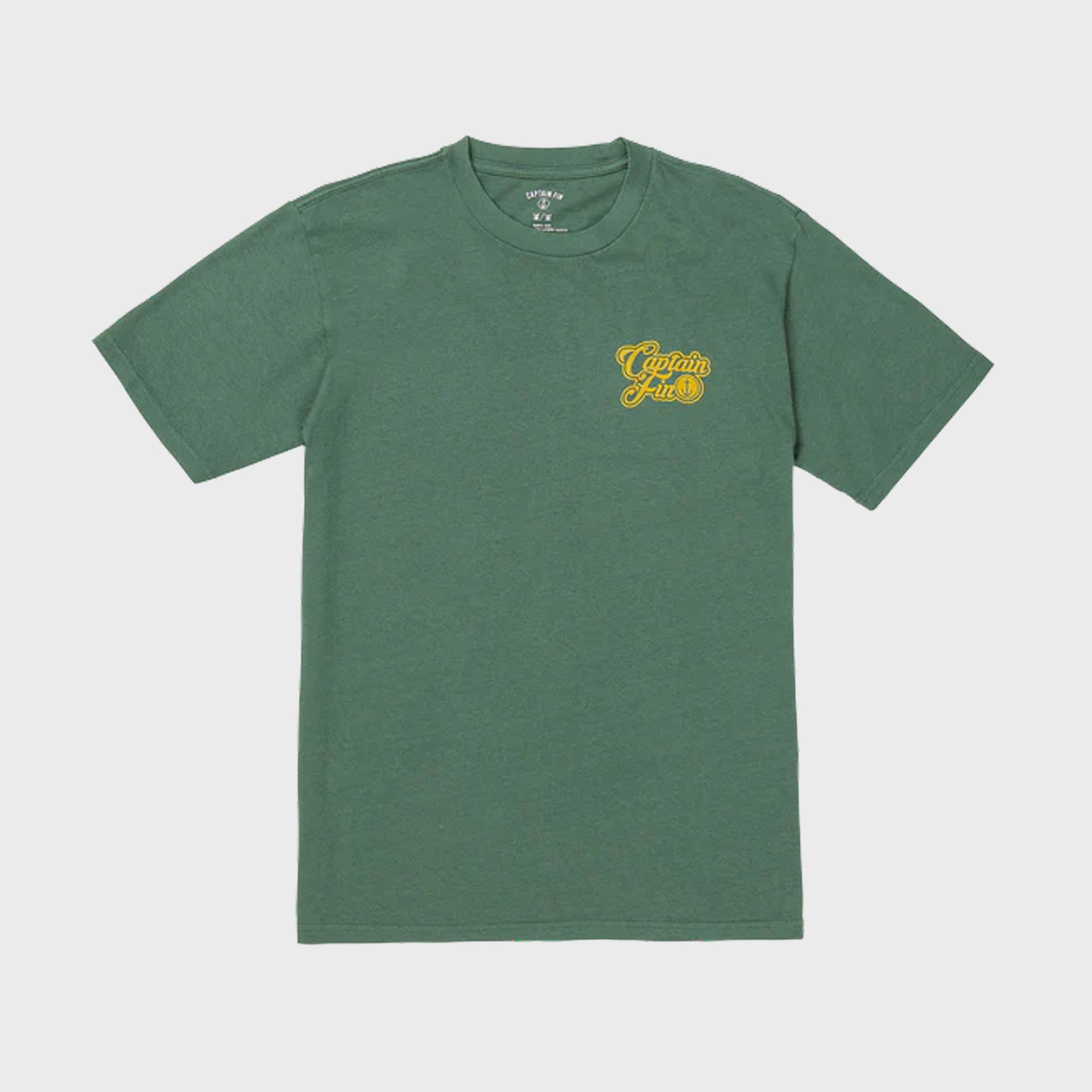 Captain Fin Men's Oh Yeah Logo T-Shirt - Cilantro Green - ManGo Surfing