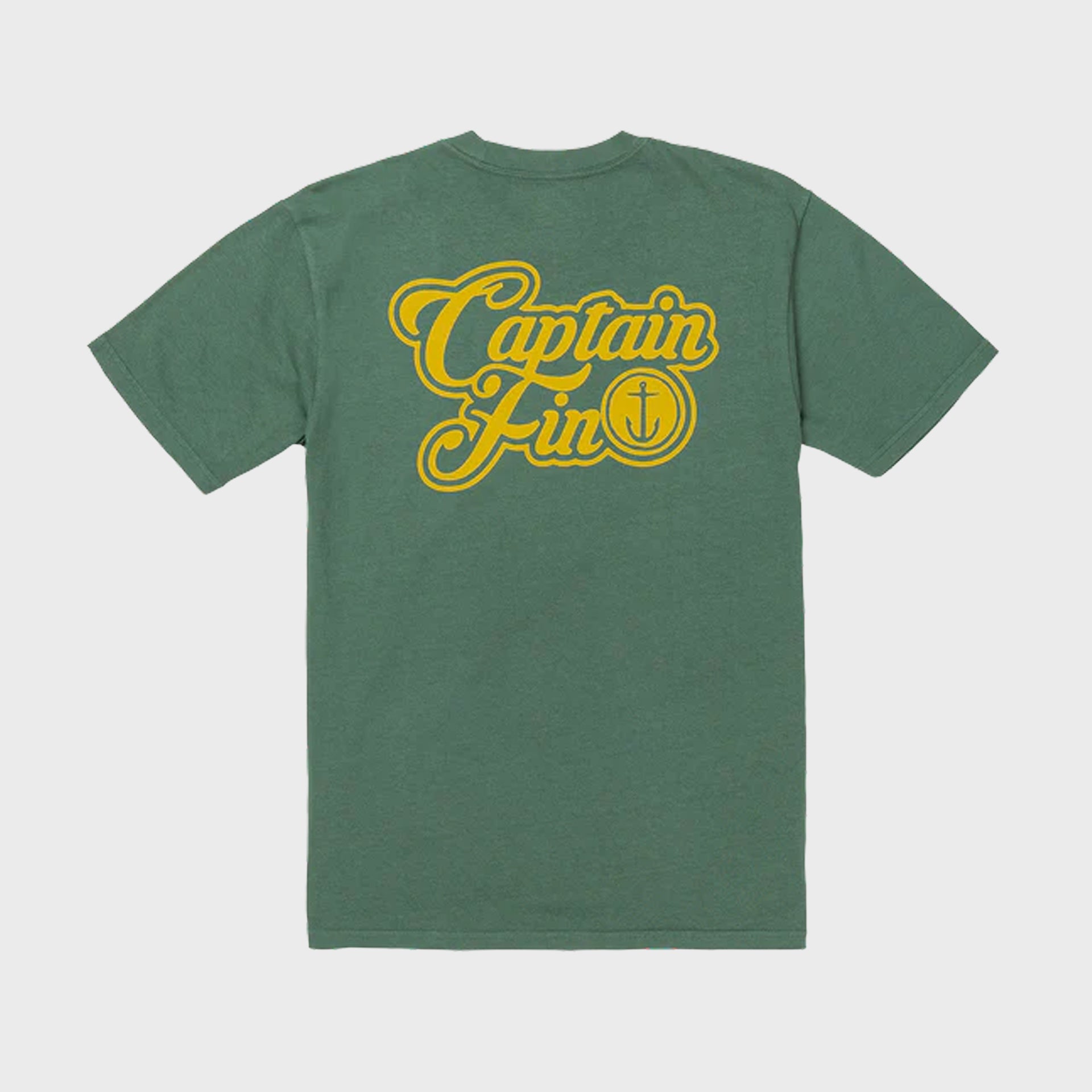 Captain Fin Men's Oh Yeah Logo T-Shirt - Cilantro Green - ManGo Surfing