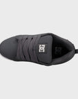 DC Shoes Mens Court Graffik Leather Shoes - Grey/White - ManGo Surfing