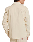 Deus Mens Vacay Cord Shirt - Dirty White - ManGo Surfing