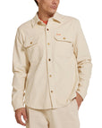 Deus Mens Vacay Cord Shirt - Dirty White - ManGo Surfing