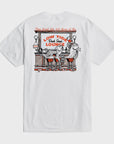 Dark Seas Bar Stool Stock T-Shirt - White - ManGo Surfing