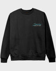 Dark Seas Fish Hook Crewneck Sweatshirt - Black - ManGo Surfing