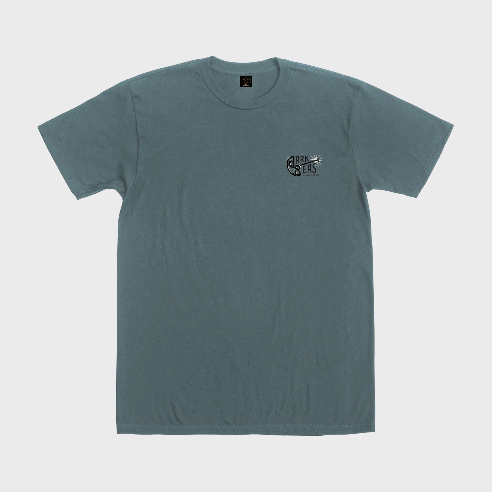 Dark Seas Mens Branding Iron T-Shirt - Blue Fin - ManGo Surfing