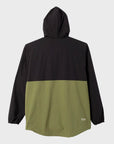 Dark Seas Mens Breaker Jacket - Black/Olive - ManGo Surfing