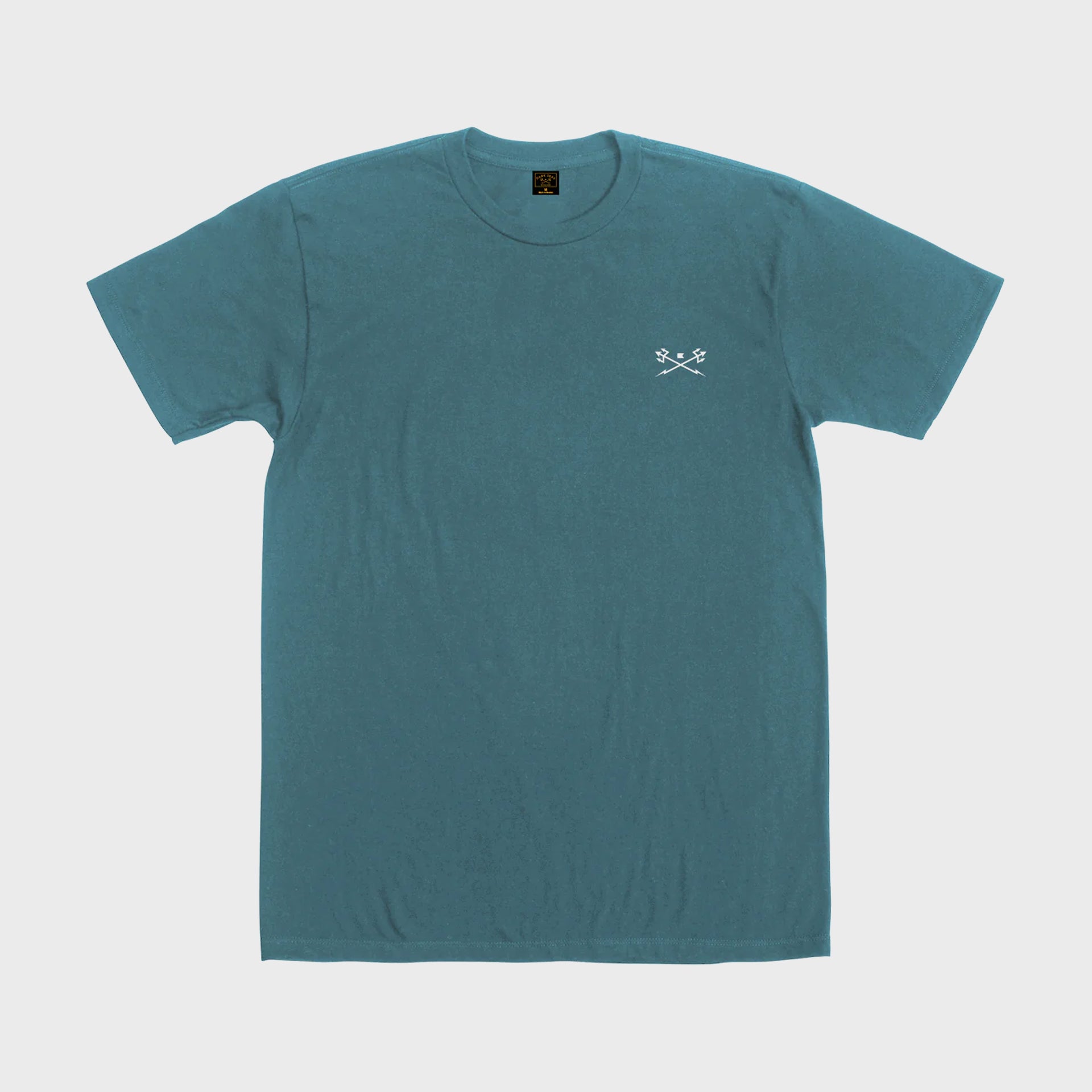 Dark Seas Mens Go To Pigment T-Shirt - Blue Fin - ManGo Surfing