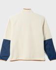 Dark Seas Mens Russell Mockneck Fleece - Off White - ManGo Surfing