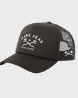 Dark Seas Tridents Foam Hat - One Size - Black - ManGo Surfing