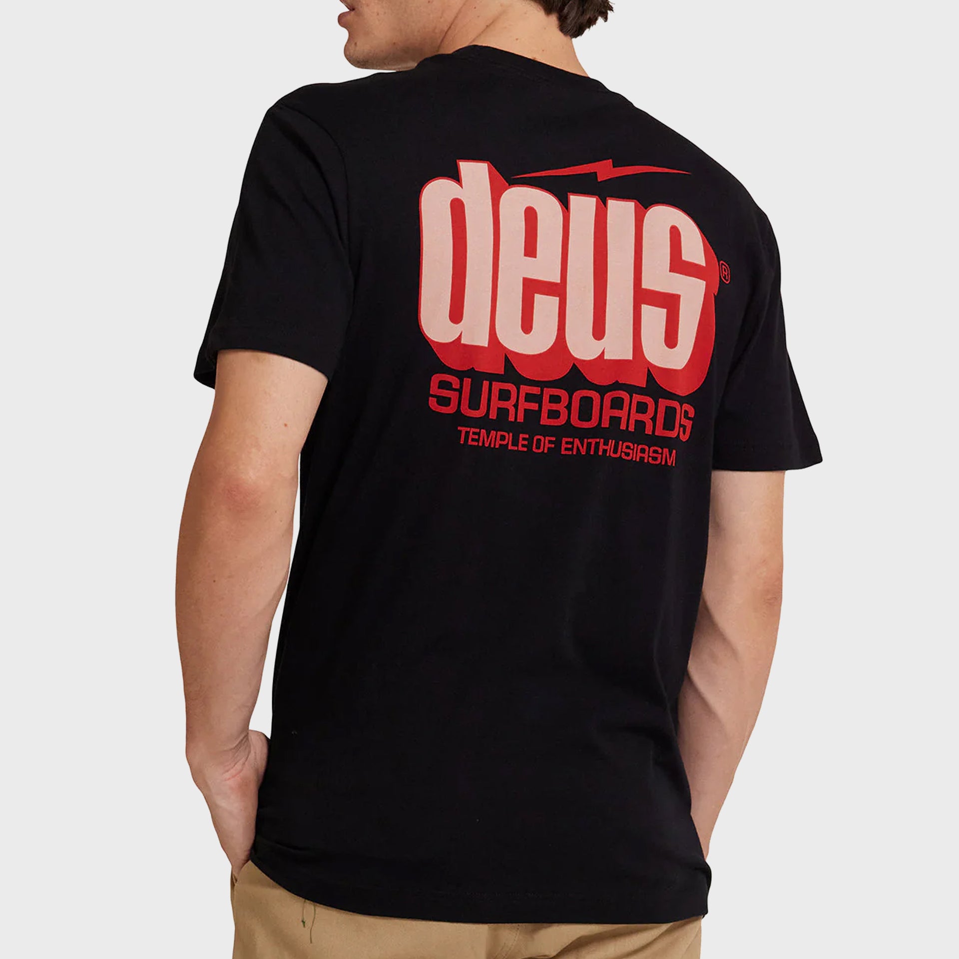Deus Mens Bolter T-Shirt - Black - ManGo Surfing