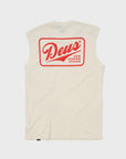 Deus Mens Phase Muscle T-Shirt - Dirty White