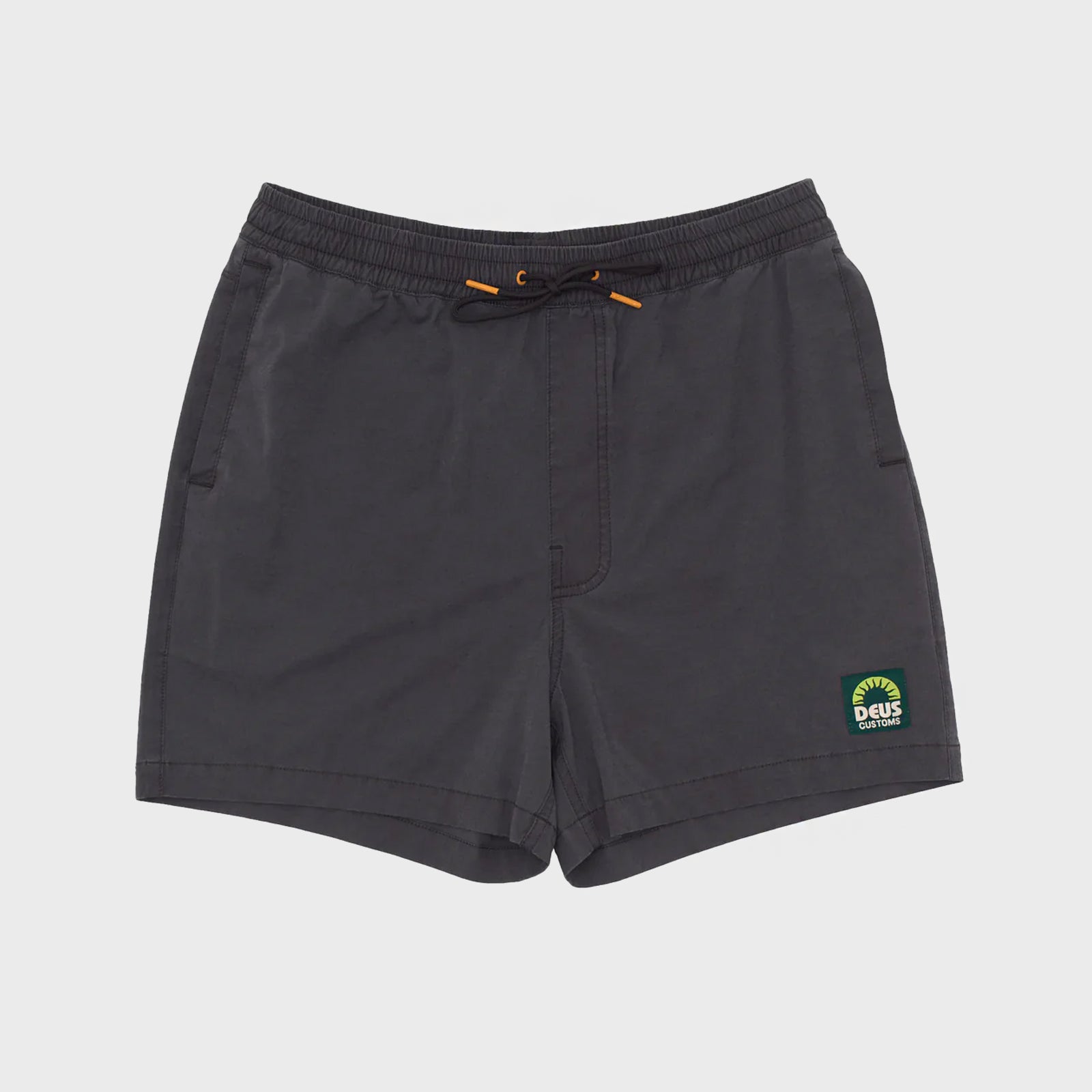 Deus Mens Sandbar GD Swim Shorts - Anthracite - ManGo Surfing
