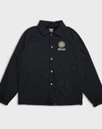 Deus Mens Strata Coach Jacket - Black - ManGo Surfing