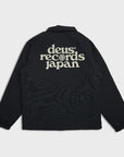 Deus Mens Strata Coach Jacket - Black - ManGo Surfing